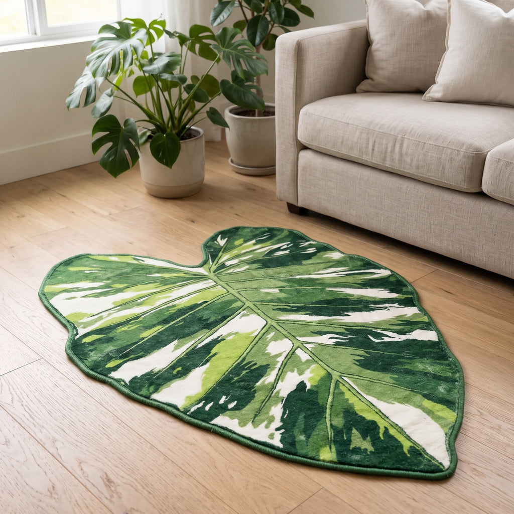 Alfombra hoja de Monstera