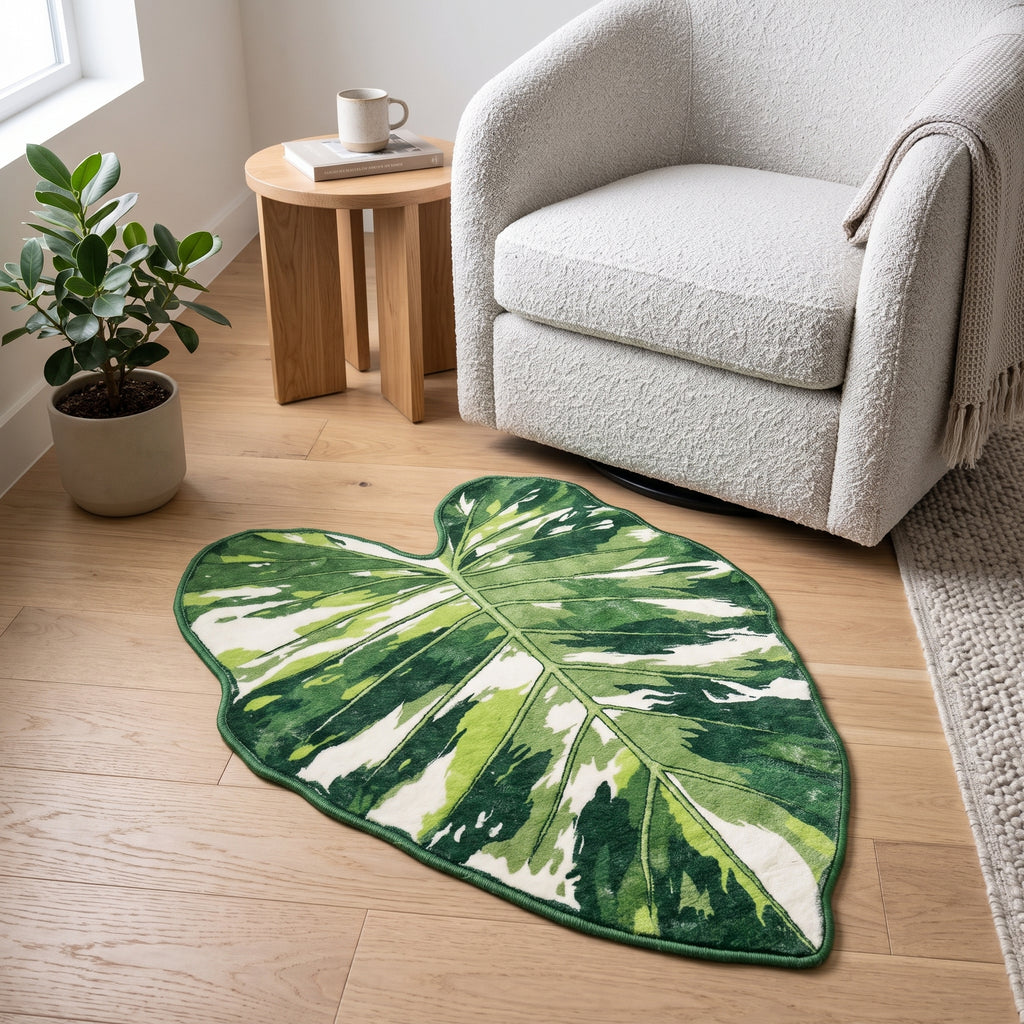Alfombra hoja de Monstera