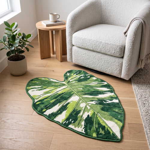 Alfombra hoja de Monstera