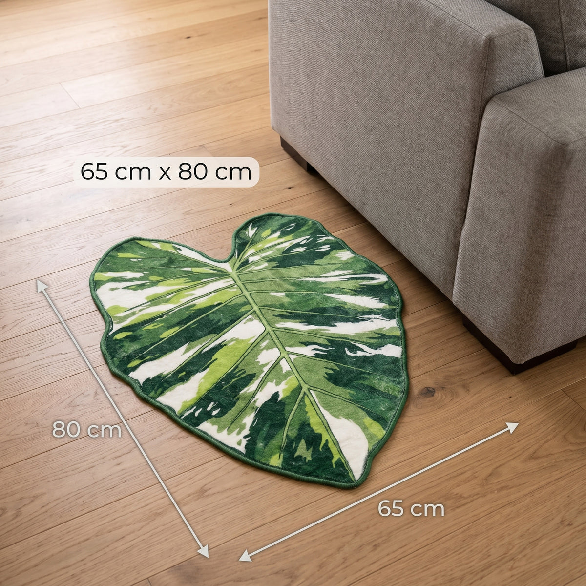 Alfombra hoja de Monstera