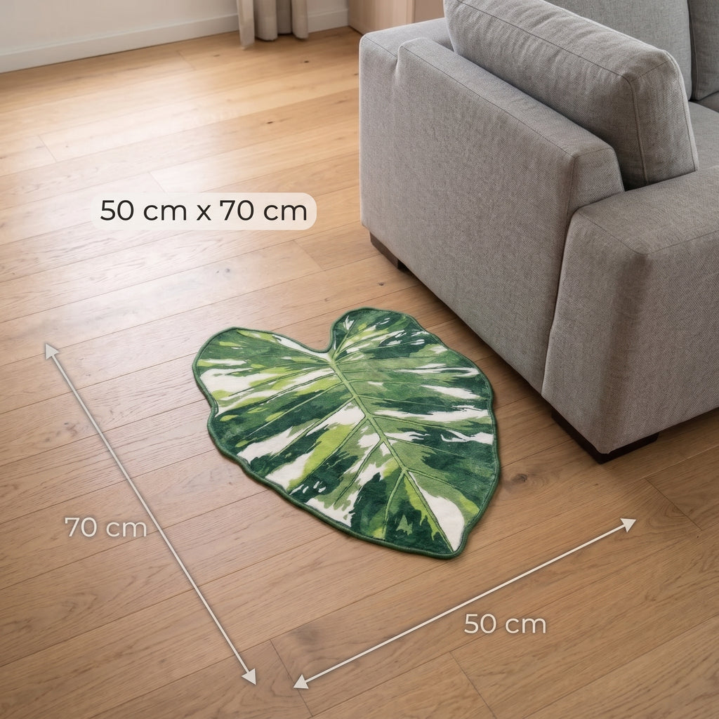 Alfombra hoja de Monstera