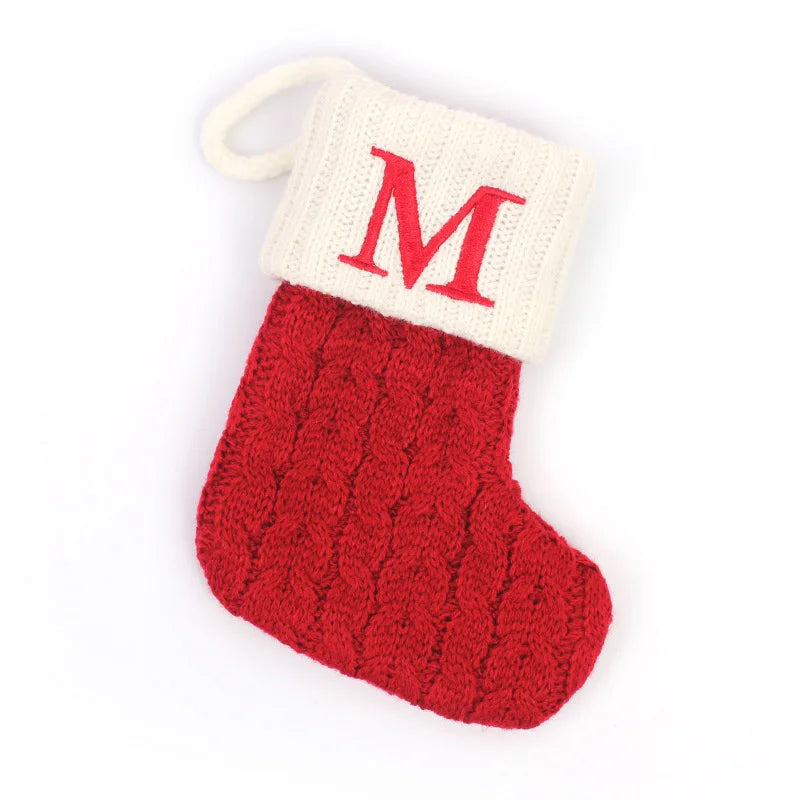Bota Navideña Personalizada con Inicial  🎄