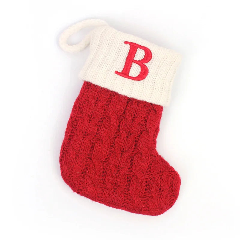 Bota Navideña Personalizada con Inicial  🎄