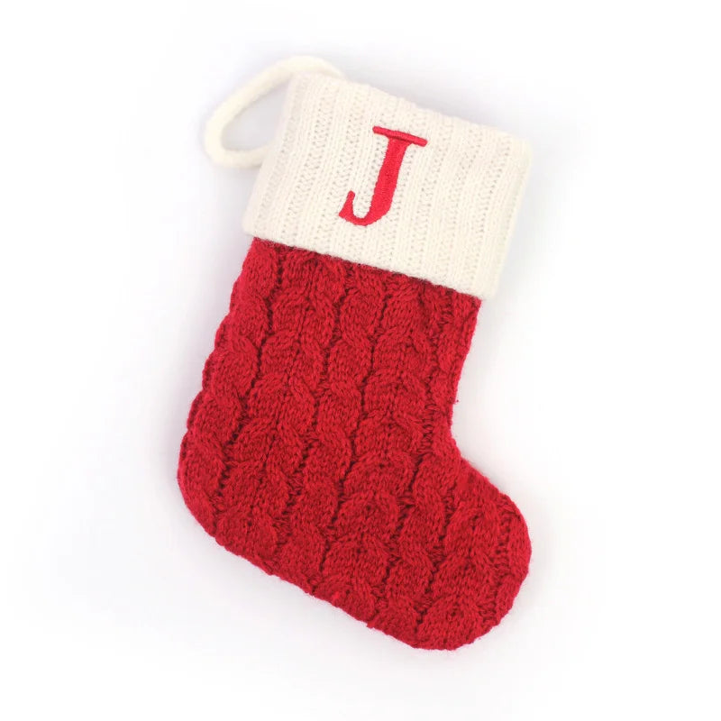 Bota Navideña Personalizada con Inicial  🎄