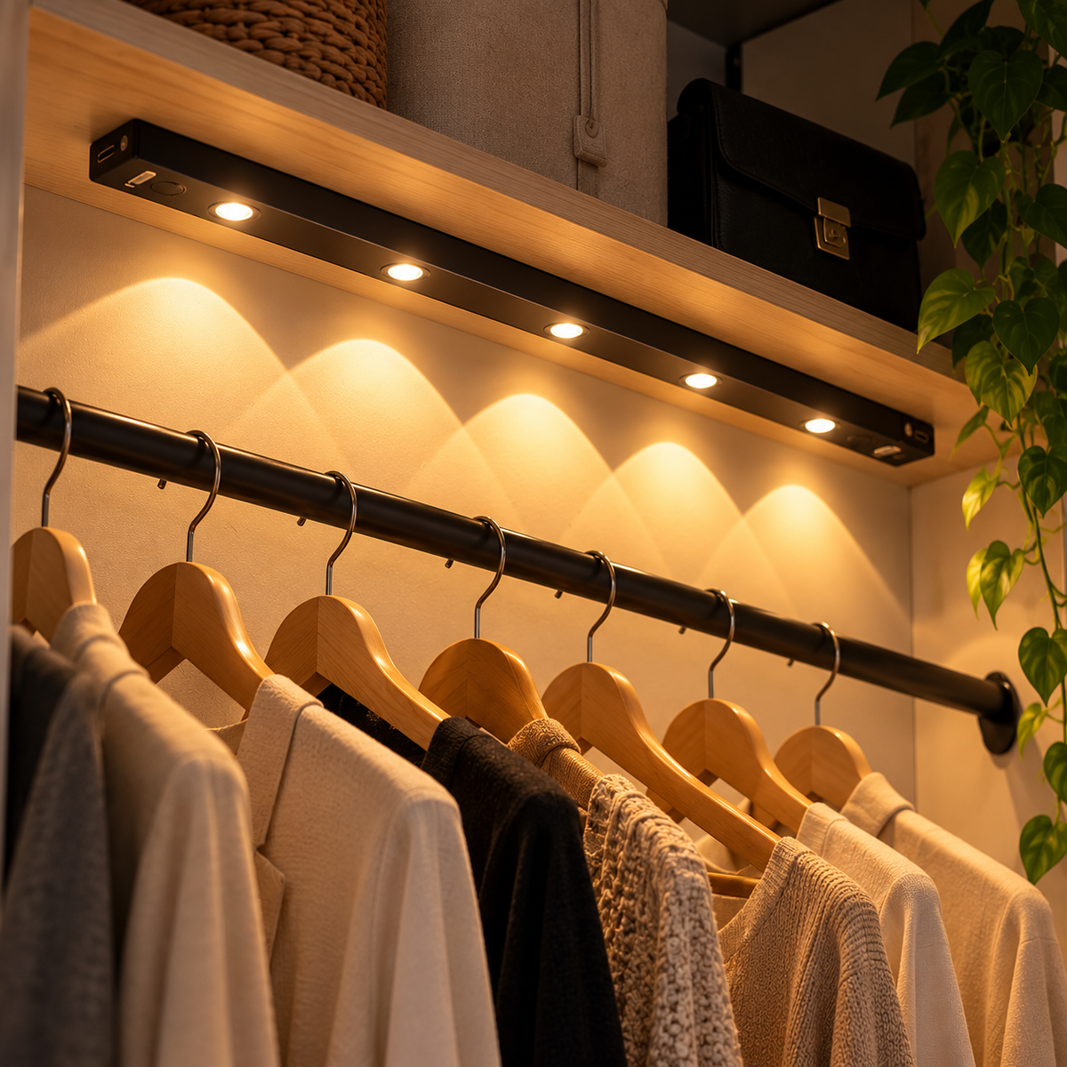 Luz LED Recargable con Sensor de Movimiento